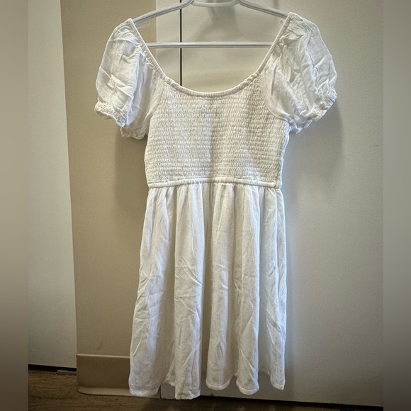 Chic White Mini Sundress - Picture 2 of 2